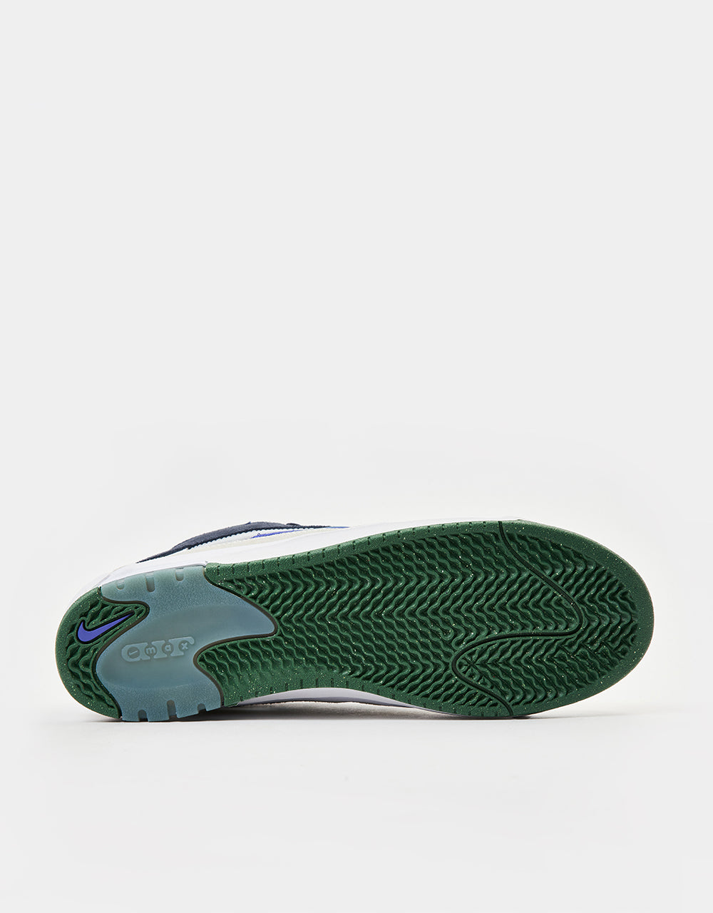 Nike SB Air Max Ishod Skate Shoes - White/Persian Violet-Obsidian-Pine Green-Summit White