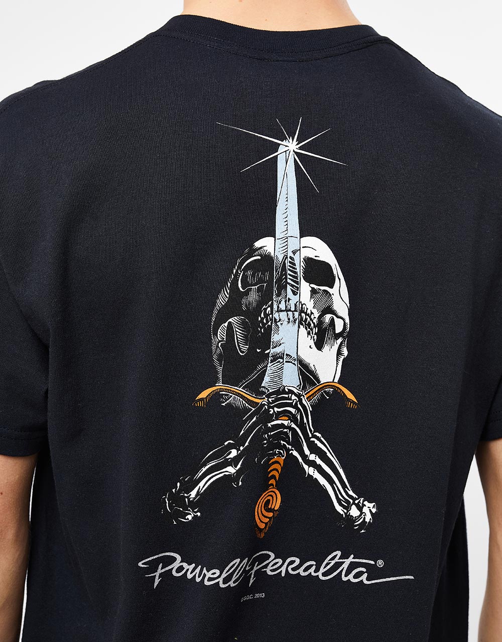 Powell Peralta Skull and Sword T-Shirt - Black