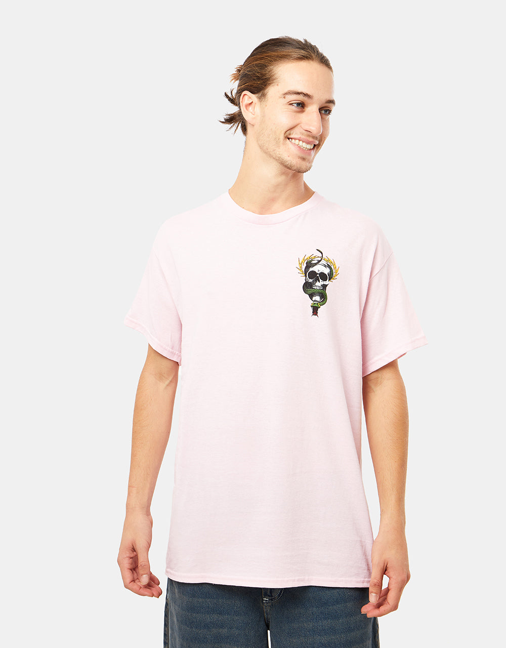 Powell Peralta McGill Skull & Snake T-Shirt - Light Pink