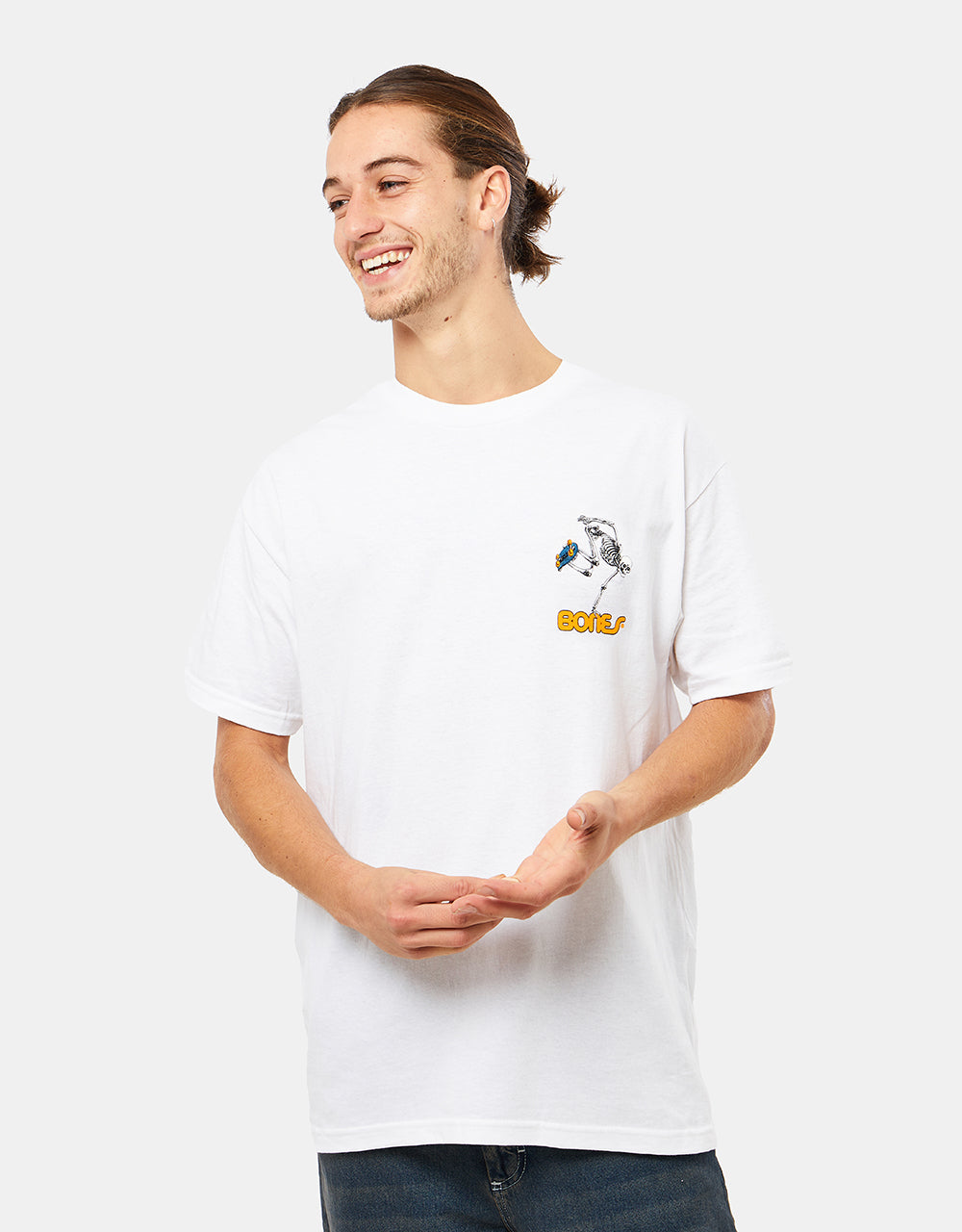 Powell Peralta Skate Skeleton T-Shirt - White