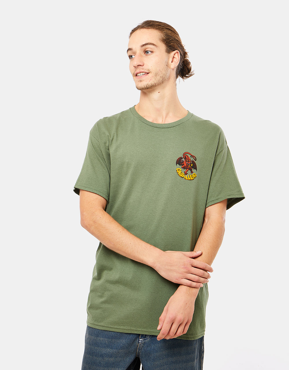 Powell Peralta Cab Classic Dragon II T-Shirt - Military Green