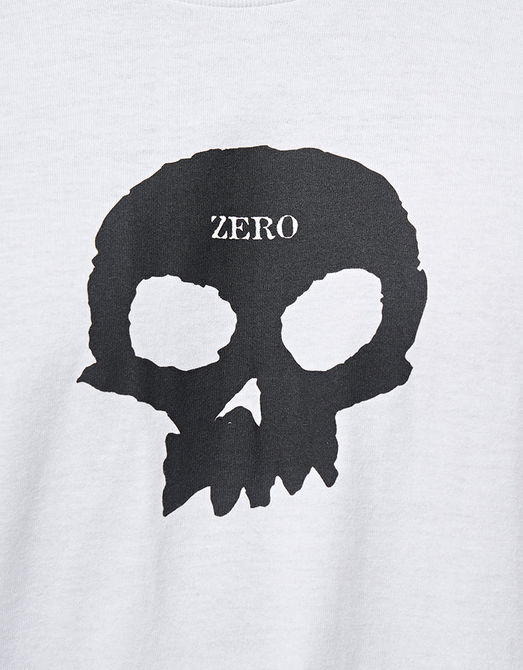 Zero Single Skull T-Shirt - White/Black