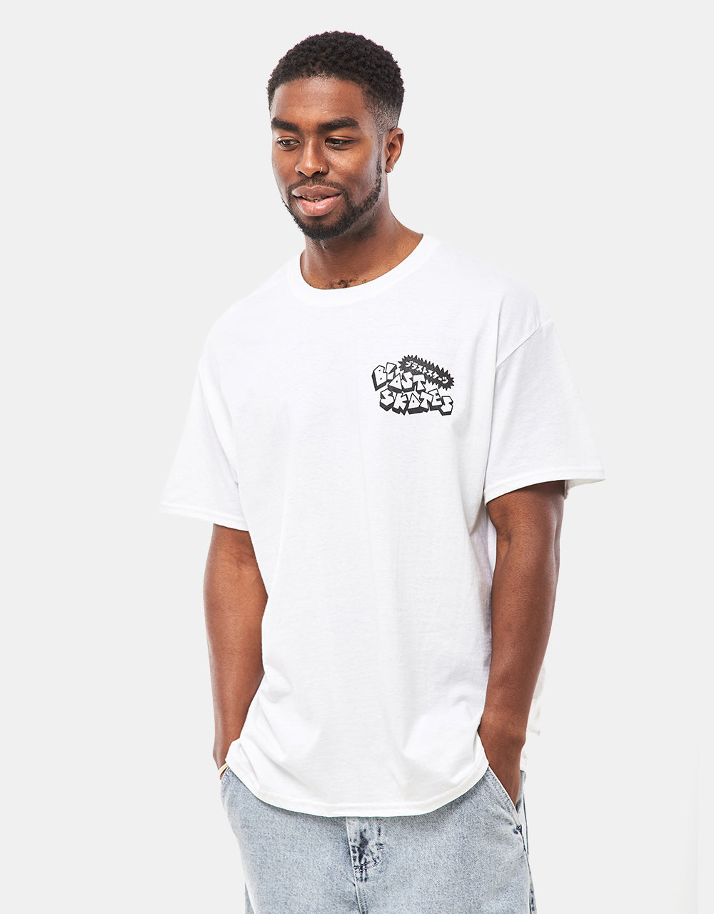 Blast Skates Club Rat T-Shirt - White