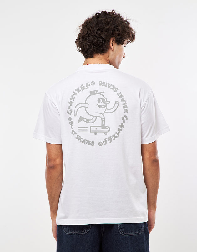 Blast Skates Golden Label Pocket T-Shirt - White