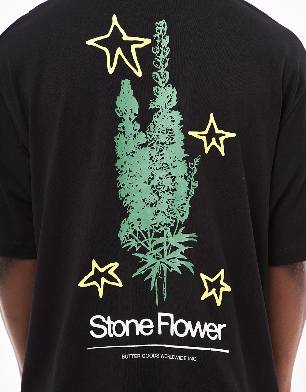 Butter Goods Stone Flower T-Shirt - Black