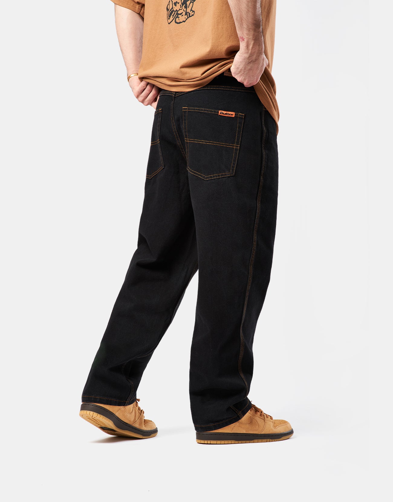 Butter Goods Baggy Denim Jean - Washed Black | Route One