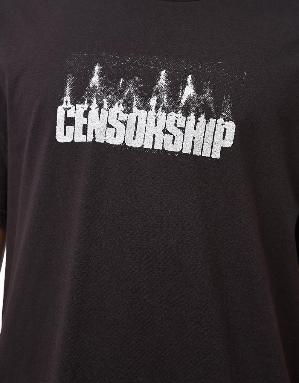 Glue Censorship T-Shirt - Black