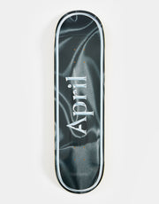 April Black Silk OG Logo Skateboard Deck - 8.75"