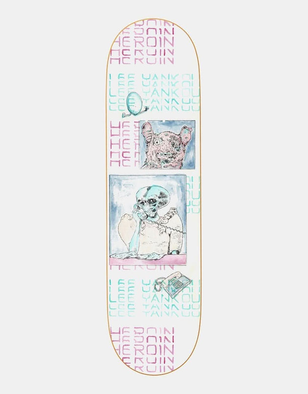 Heroin Yankou Die Tonight Skateboard Deck - 8.25”