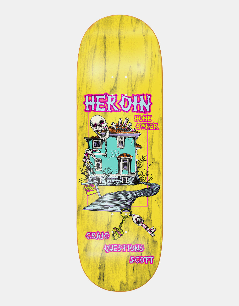 Heroin Craig Questions Tonight Skateboard Deck - 10”