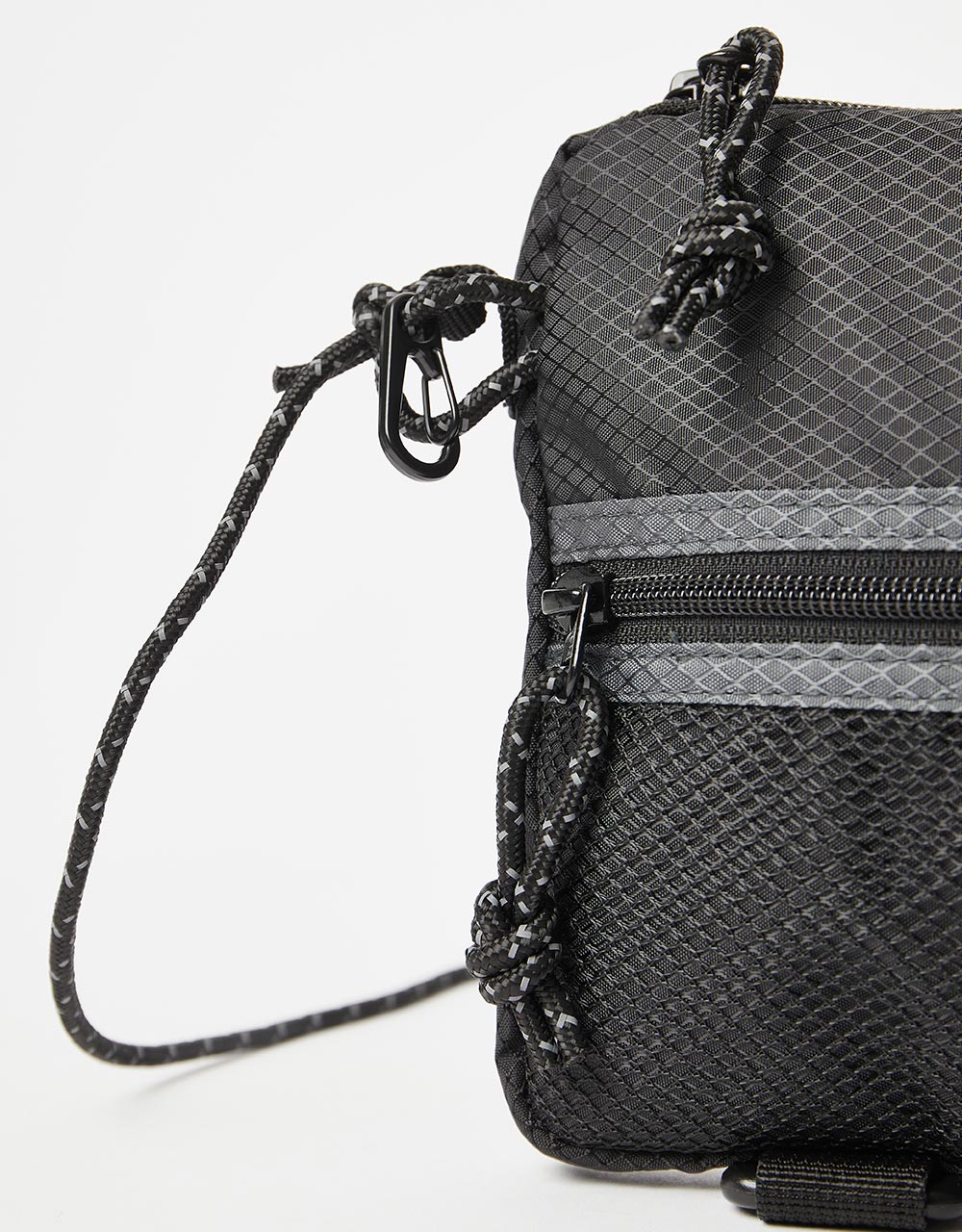Route One Technical Cross Body Bag - Black
