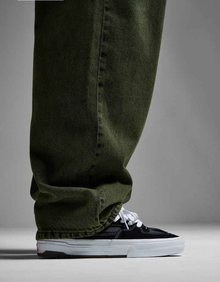 Route One Super Baggy Denim Jeans - Leaf Green