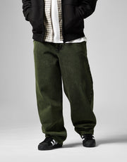 Route One Super Baggy Denim Jeans - Leaf Green