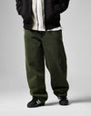 Route One Super Baggy Denim Jeans - Leaf Green