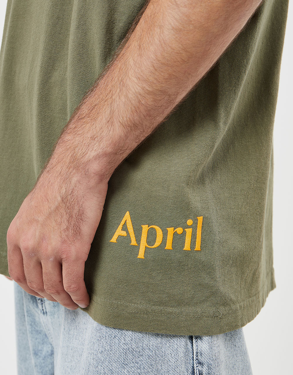 April The Face T-Shirt - Army Green