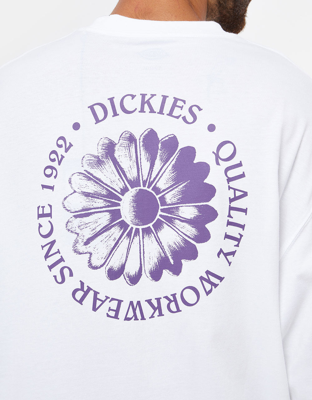 Dickies Garden Plain L/S T-Shirt - White