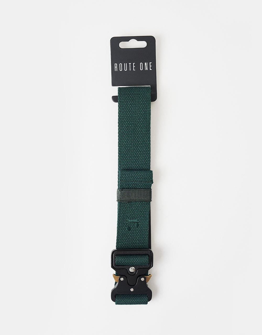 Route One Military Belt - Forest Green