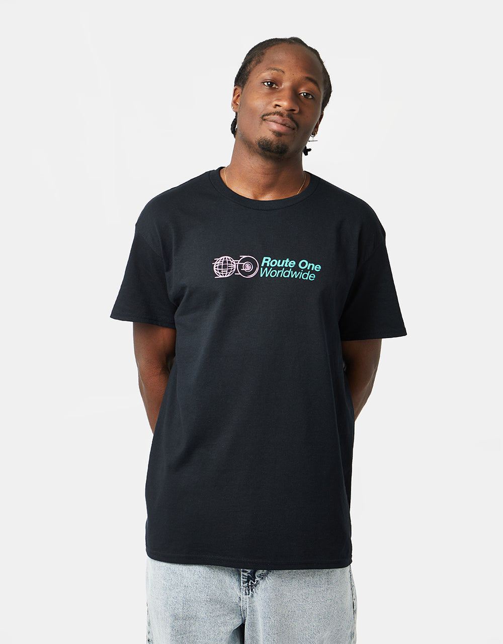 Route One Keep You Rolling T-Shirt - Black