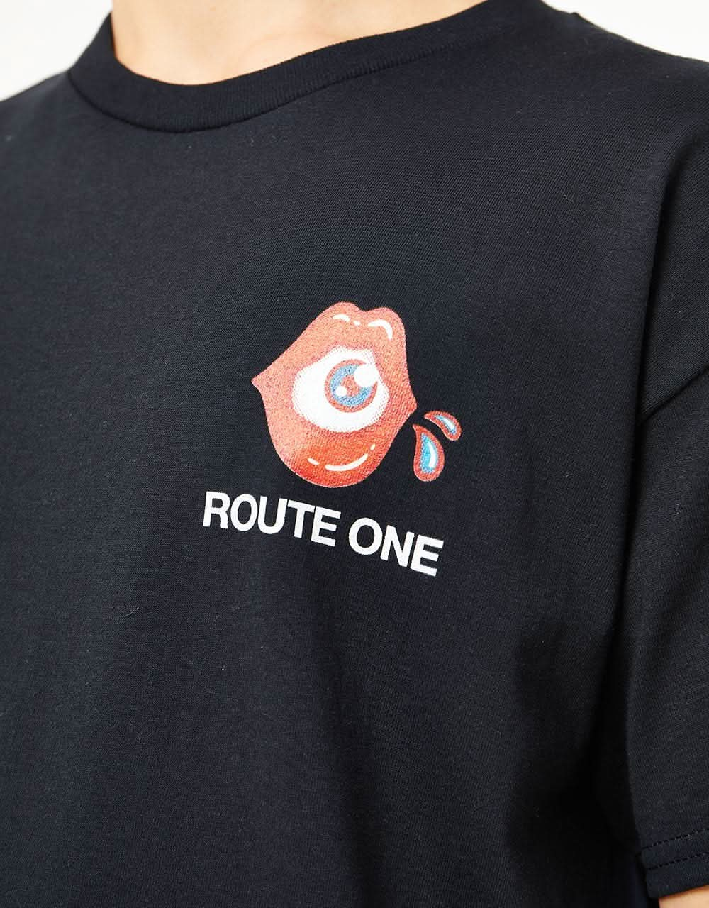 Route One Watch Your Mouth T-Shirt - Black