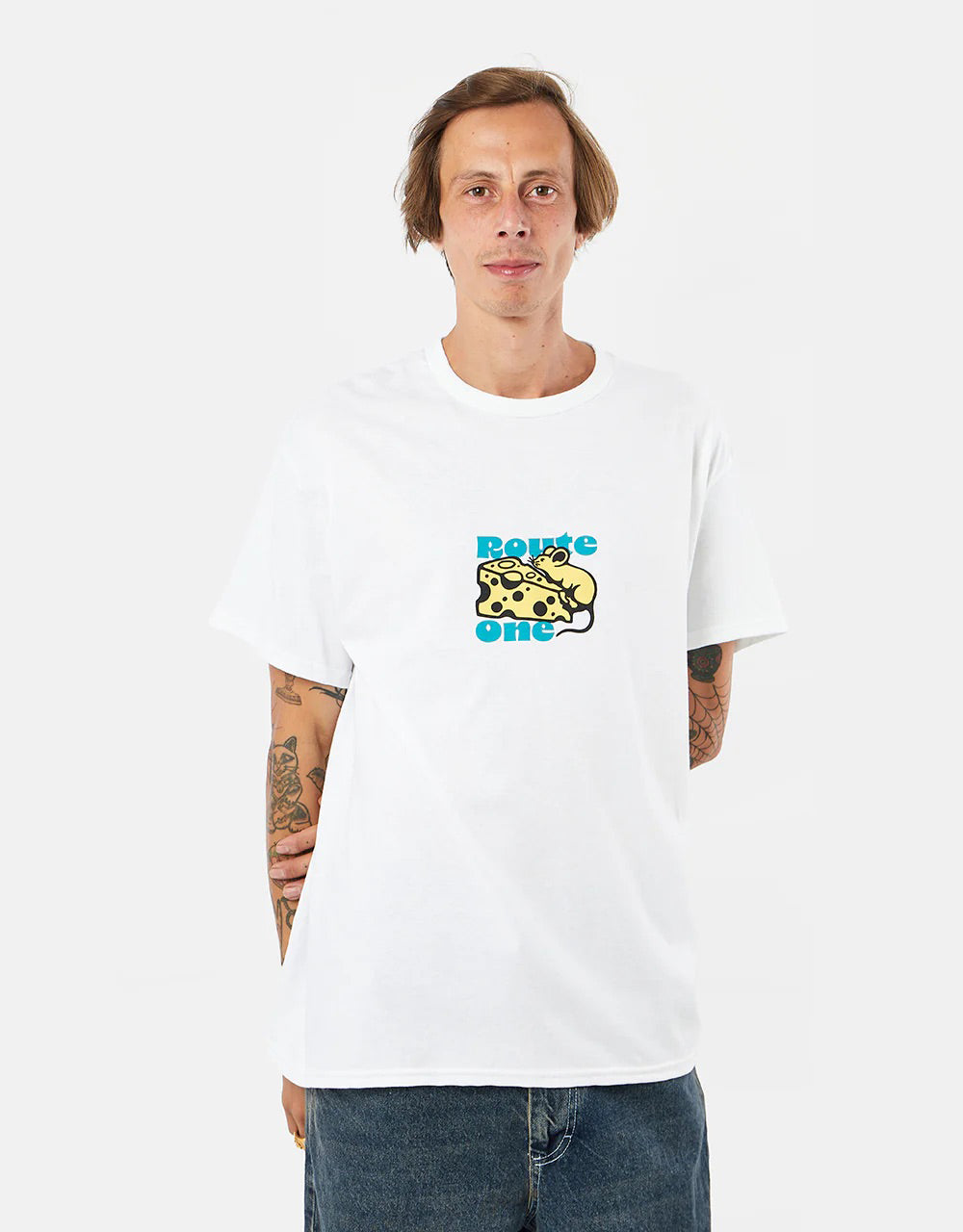 Route One Cheese T-Shirt - White