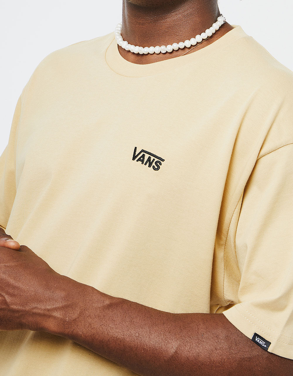 Vans Left Chest Logo T-Shirt - Taos Taupe