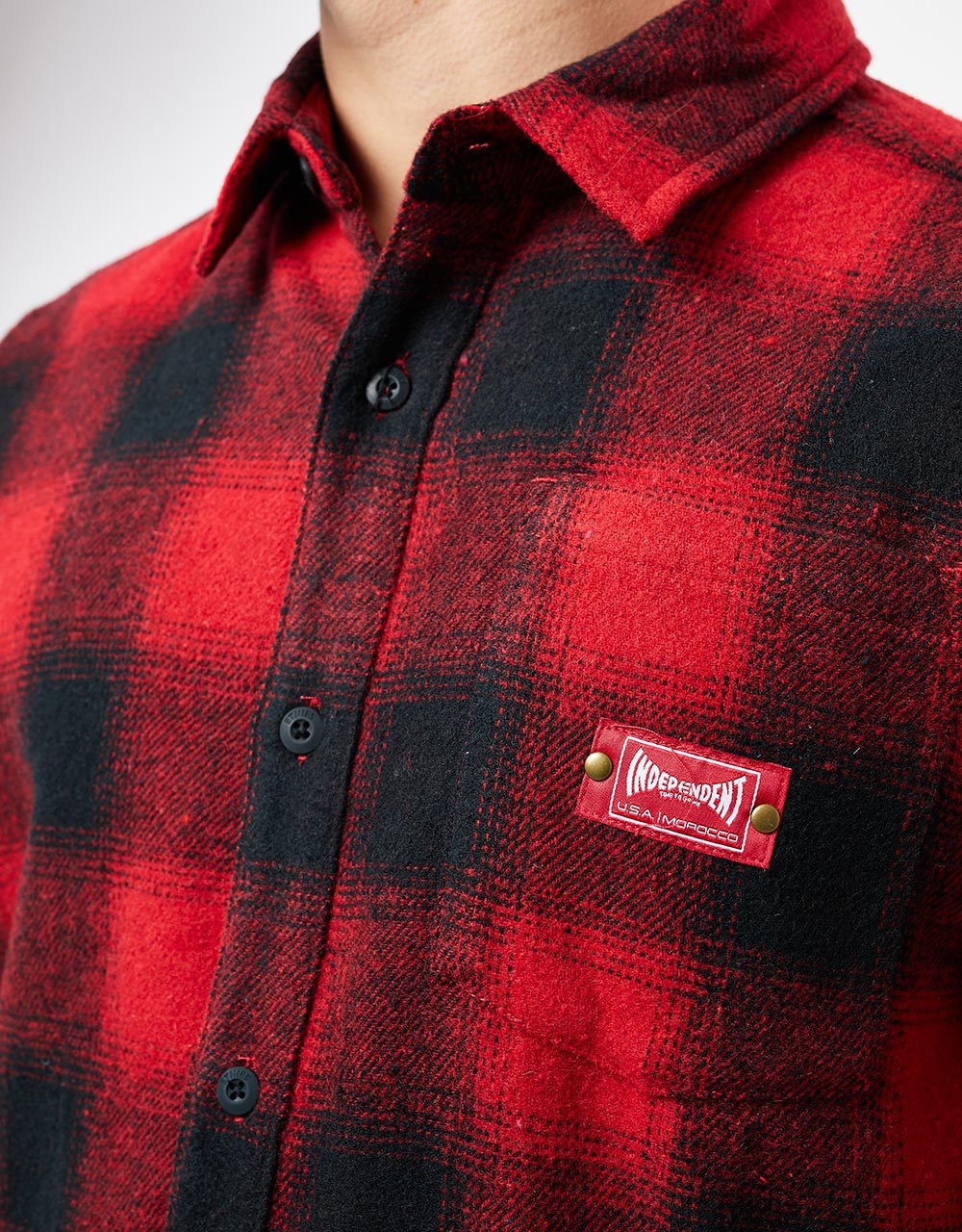 Etnies x Independent Flannel Shirt - Red