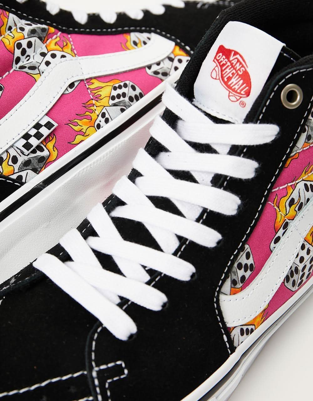 Vans Skate Sk8Hi Shoes Fuchsia Fedora