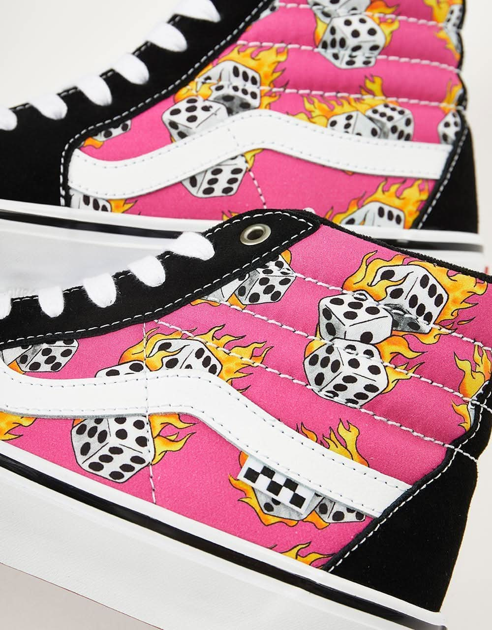 Vans Skate Sk8-Hi Shoes - Fuchsia Fedora