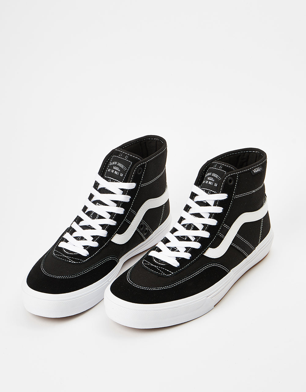 Vans Crockett High Skate Shoes - Black/White