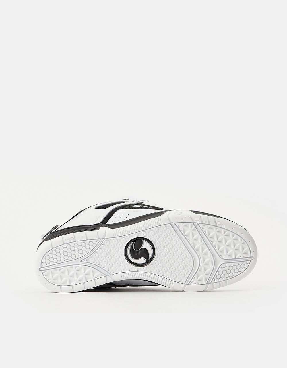 DVS Comanche Skate Shoes - White/Black/White Leather