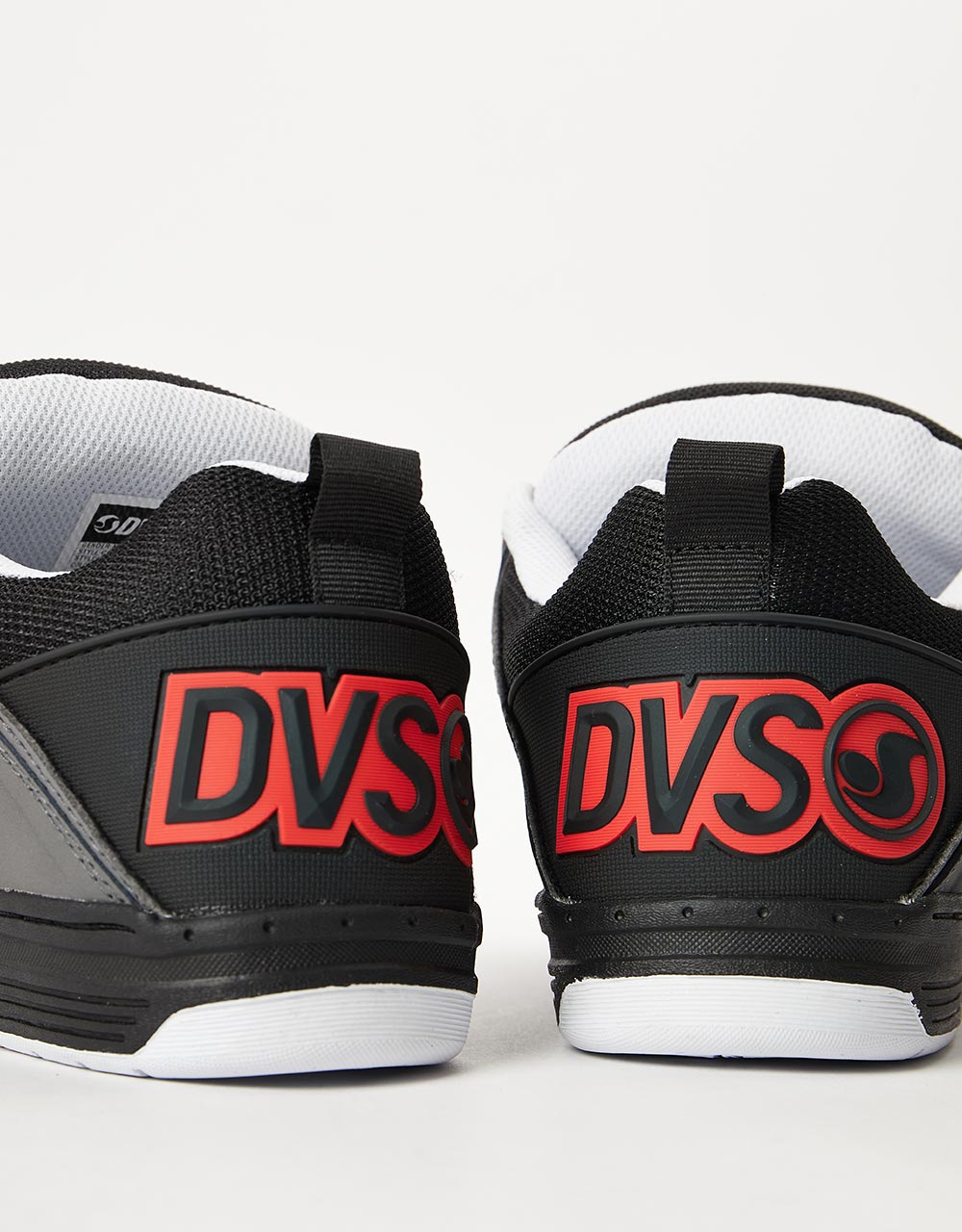 DVS Comanche Skate Shoes - Black/Charcoal/Red Nubuck