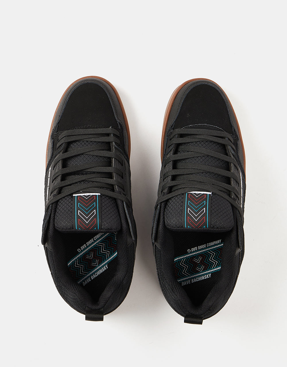 DVS Comanche 2.0+ Skate Shoes - Black/Reflective/Gum Nubuck