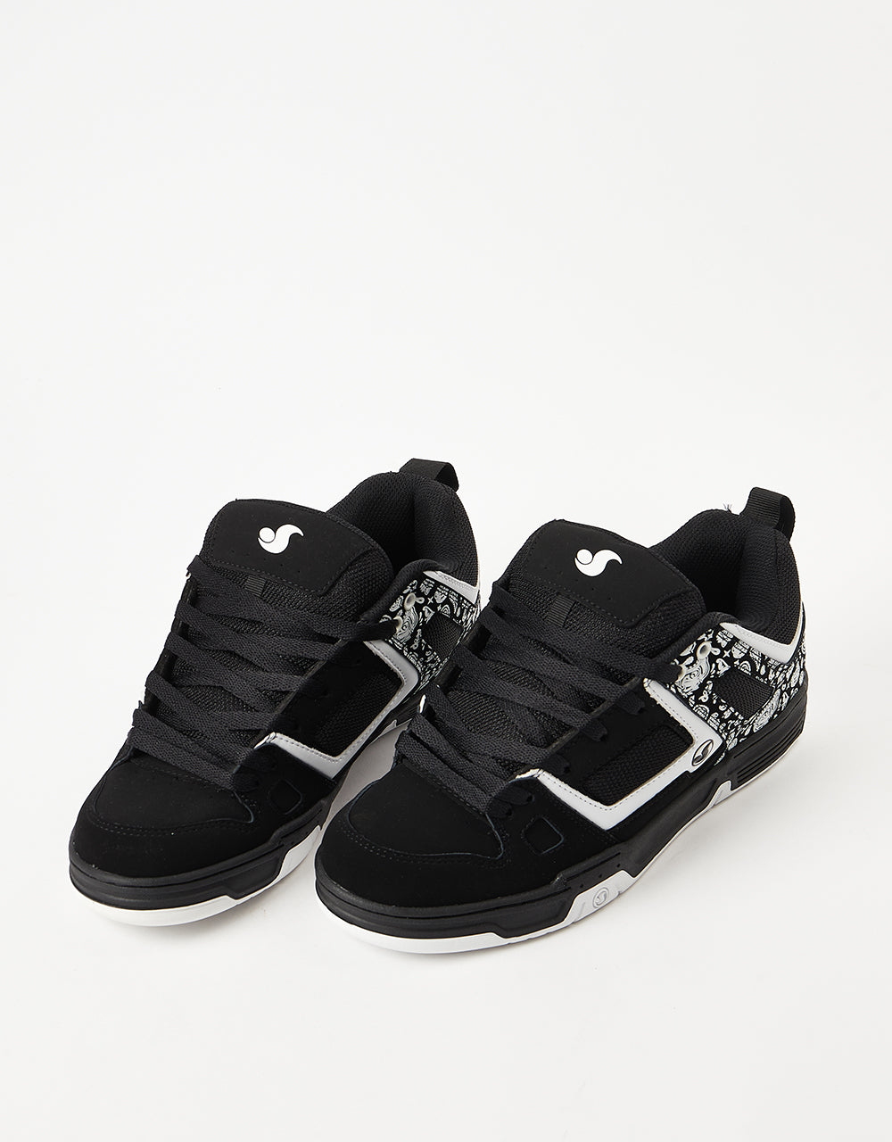 DVS Gambol Skate Shoes - Black/White/PU Nubuck
