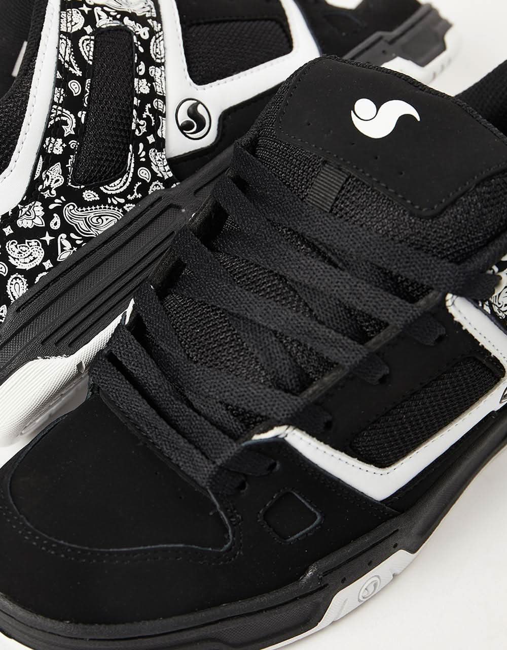 DVS Gambol Skate Shoes - Black/White/PU Nubuck