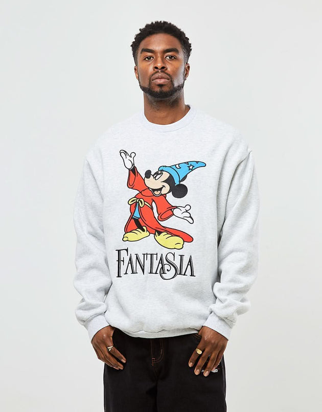 Butter Goods x Disney Fantasia Crewneck Sweatshirt - Ash Grey