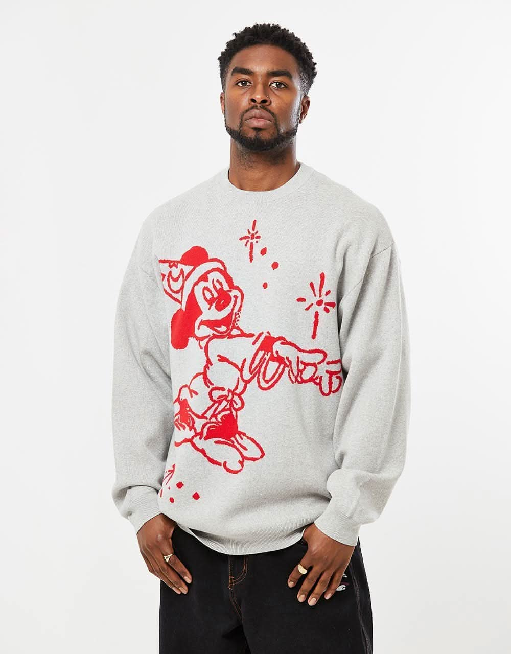 Butter Goods x Disney Cinema Knitted Sweater Grey