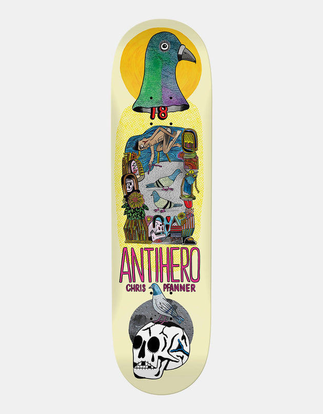 Anti Hero Pfanner Pigeon Vision Skateboard Deck - 8.12"