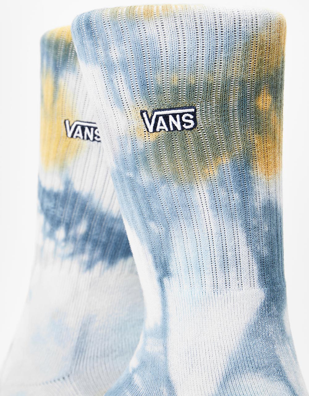 Vans Seasonal Tie Dye Crew Socks - Blue Glow