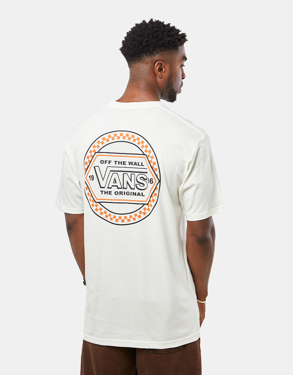 Vans Circle Checker Drop V T-Shirt - Marshmallow