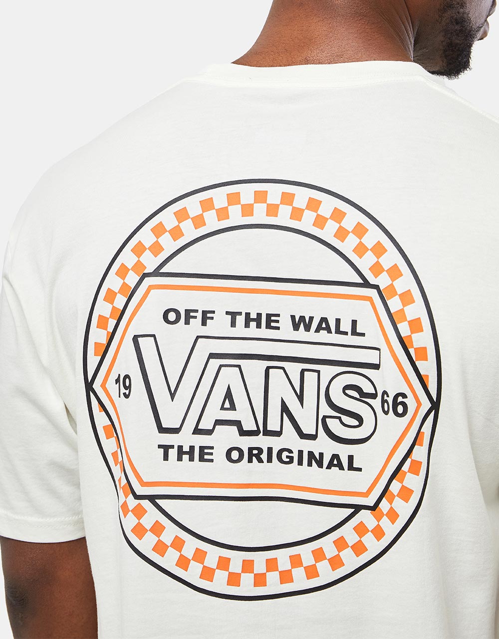 Vans Circle Checker Drop V T-Shirt - Marshmallow
