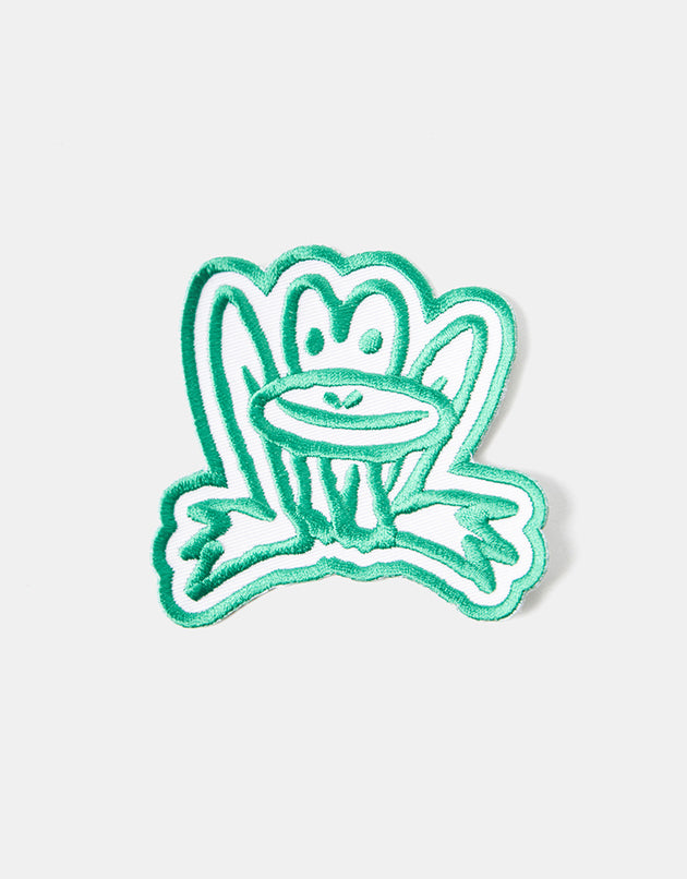 Route One Croak Embroidered Patch - Green