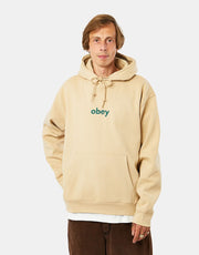 Obey Lowercase Pullover Hoodie - Oat Milk