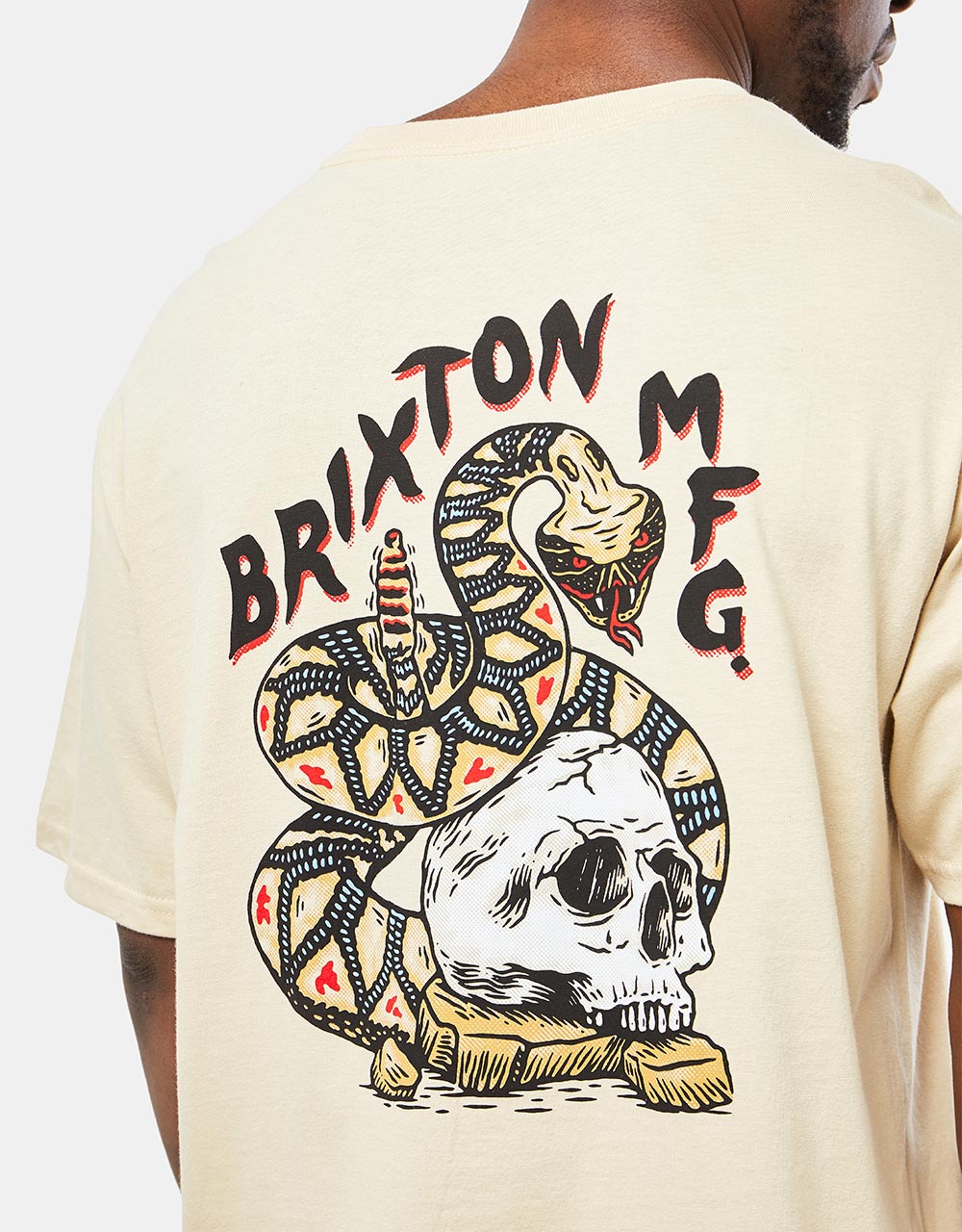 Brixton Trailmoor Standard Fit T-Shirt - Cream