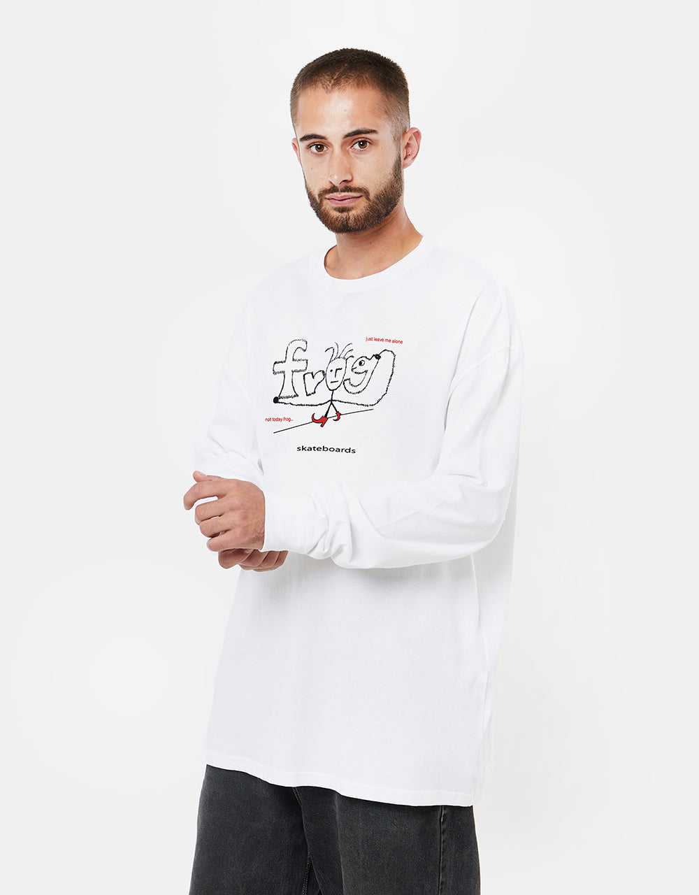 Frog Evil Frog Anxiety L/S T-Shirt - White