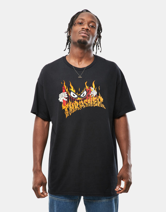 Thrasher Sucka Free By Neckface T-Shirt - Black
