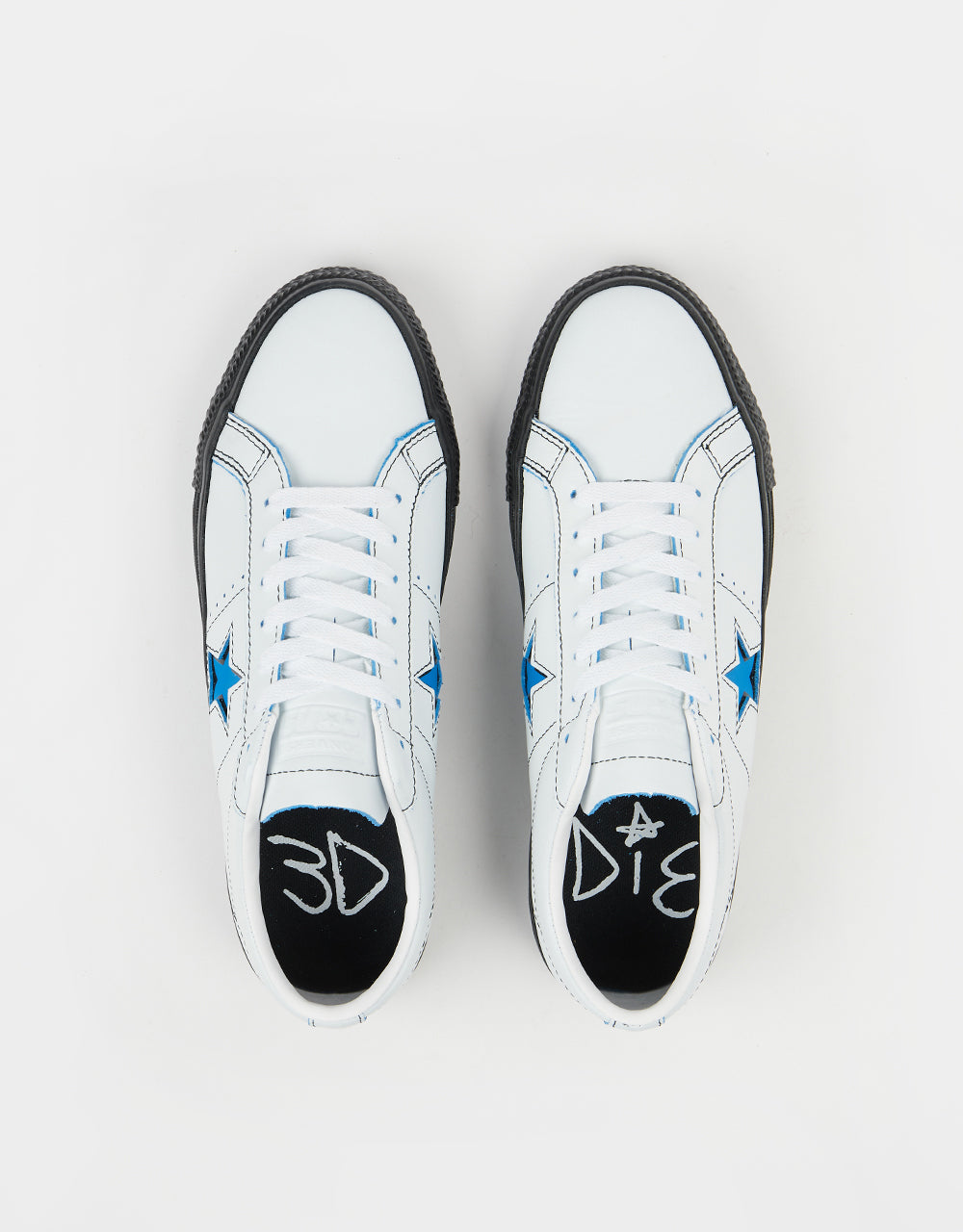 Converse x Eddie Cernicky One Star Pro Ox Skate Shoes - White/Black/Kinetic Blue