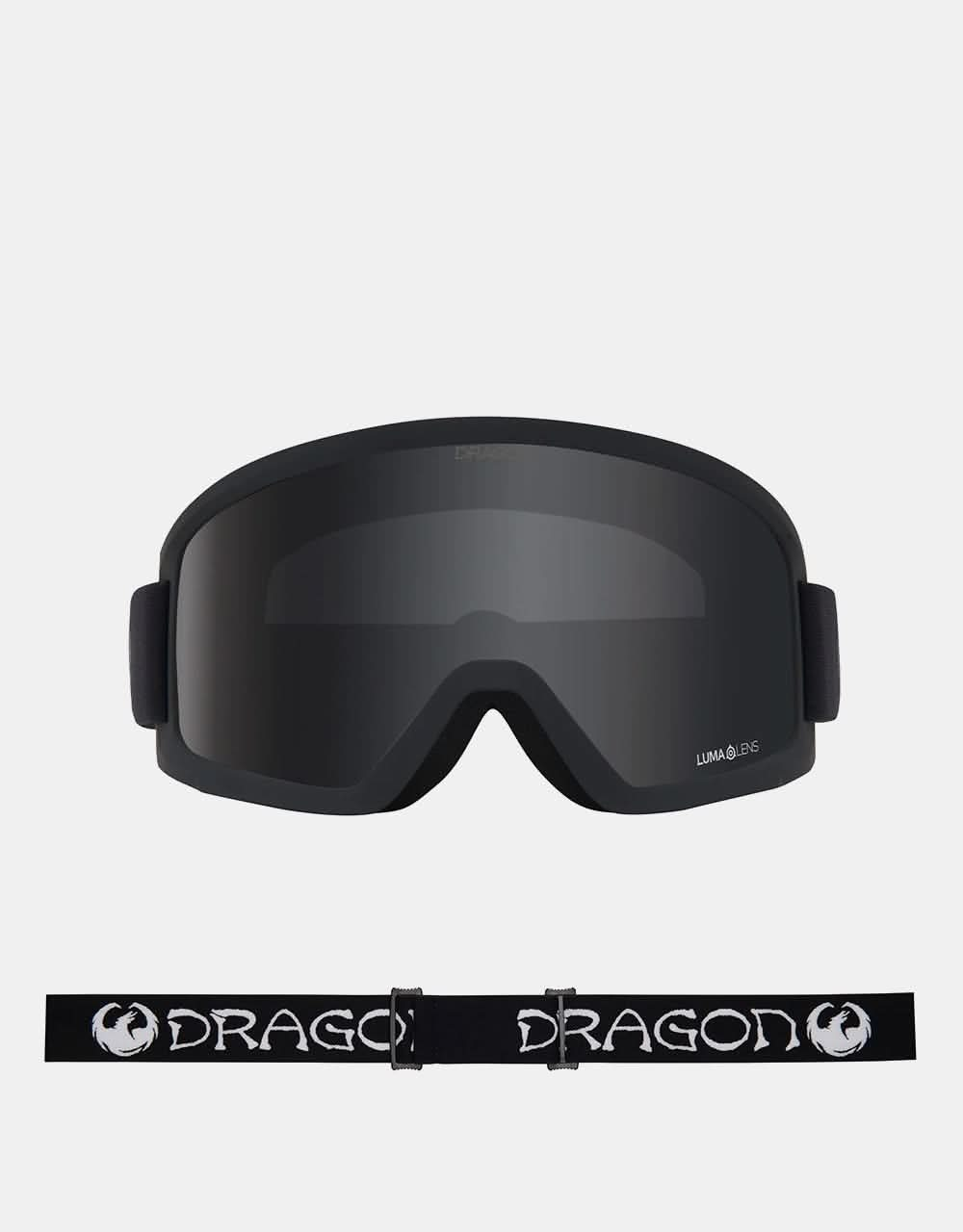 Dragon DX3 L OTG Snowboard Goggles - Classic Black/LUMALENS® Dark Smoke