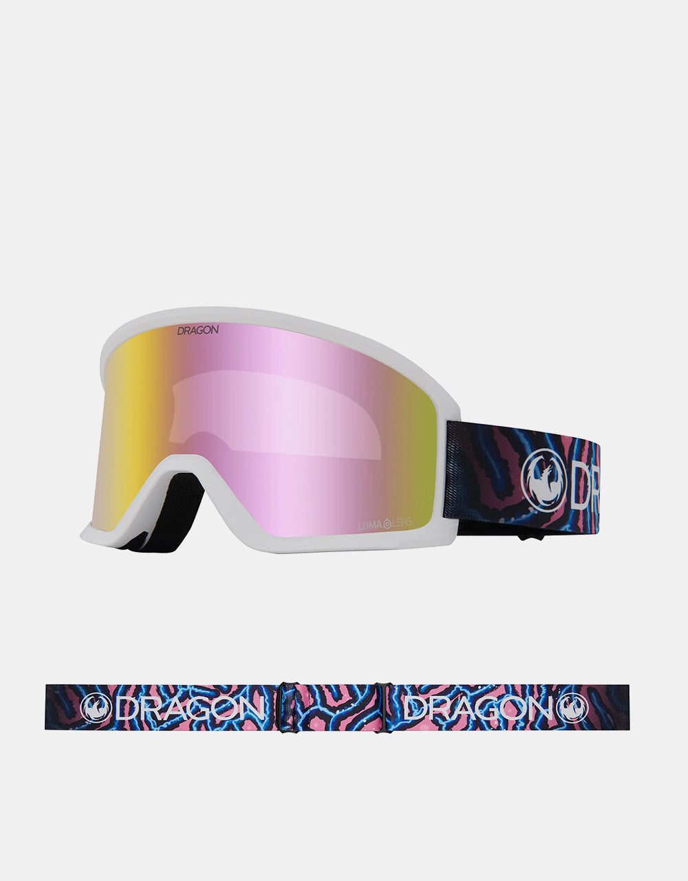 Dragon DX3 OTG Snowboard Goggles - Reef/LUMALENS® Pink Ion