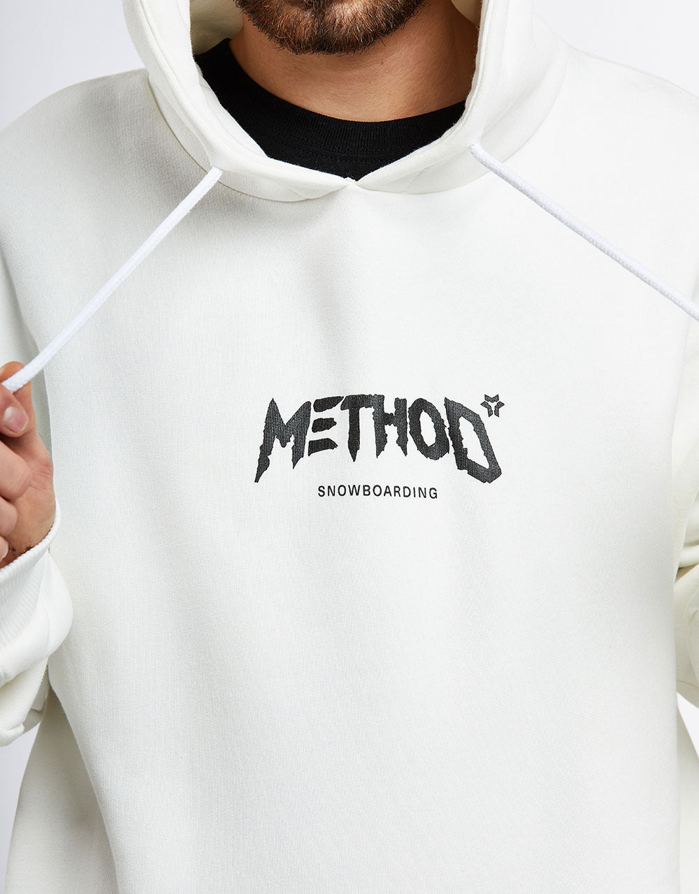 Method Snowboarding Logo Pullover Hoodie - Off White