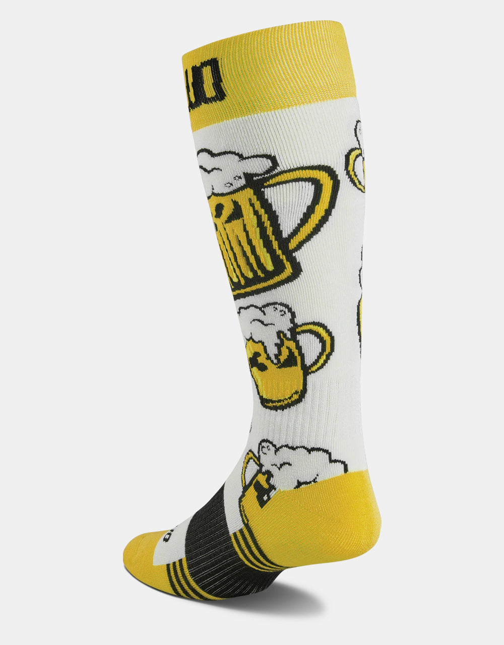 ThirtyTwo Double Snowboard Socks - White/Yellow